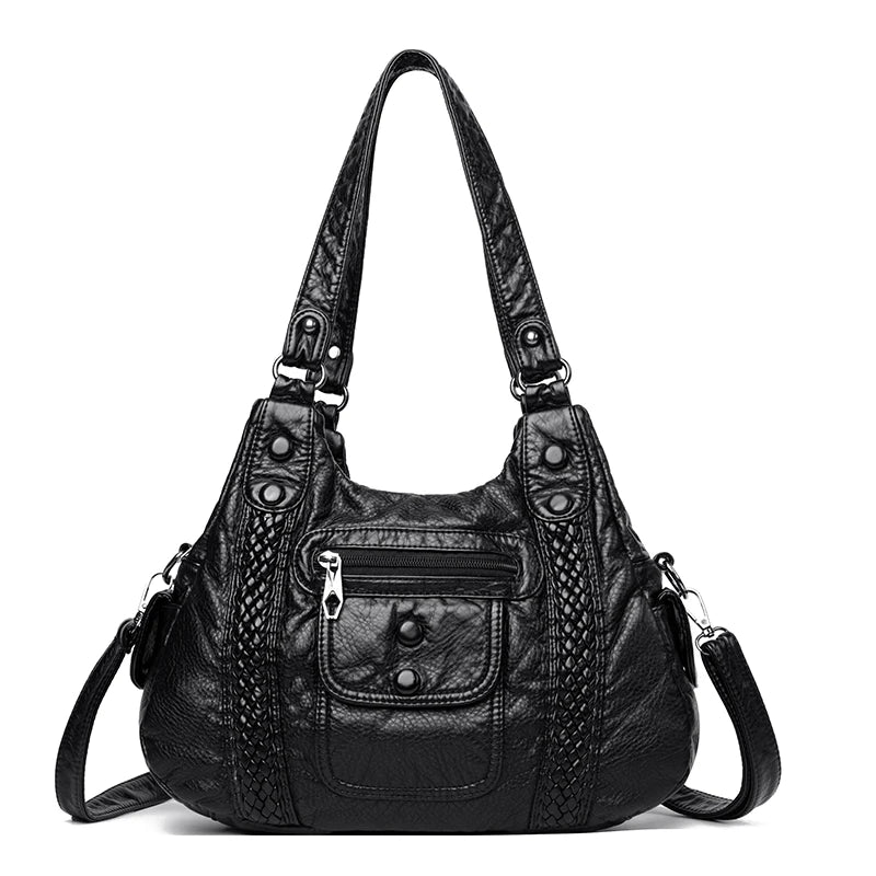 Leather Shoulder Crossbody Bags for Women Tote Bag Casual Purses