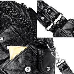 Leather Shoulder Crossbody Bags for Women Tote Bag Casual Purses