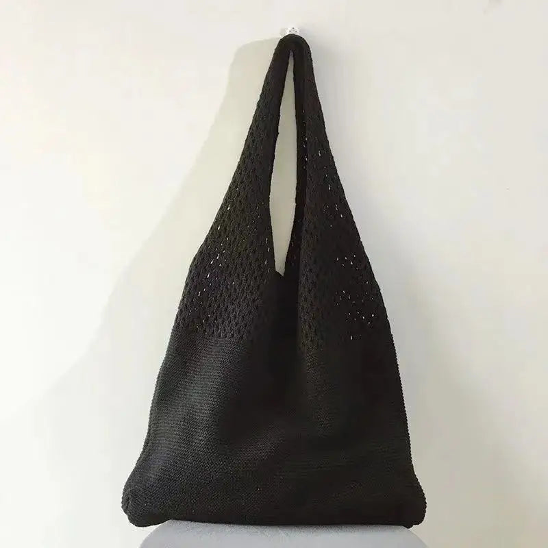 Knitted Handbags Female Large Capacity Totes Women's Pack Beach Bag