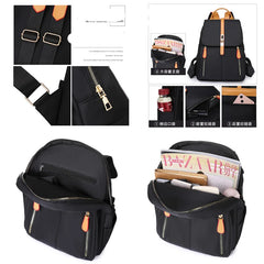 Anti-theft Oxford Backpack Purse Women Vintage Travel Rucksack School Bag Girls