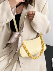 Scarf Shoulder Bag Women's Handbag Chain Crossbody