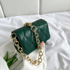 Styles Ladies PU Leather Handbag with Chain Tote Shoulder Bag