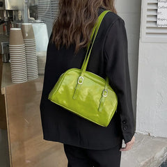 PU Leather Women's Shoulder Bag Handbag Solid Small Square Crossbody Bag