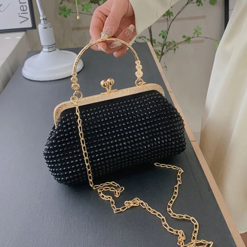 Rhinestone Women's Handbag Chain Shoulder Messenger Bag