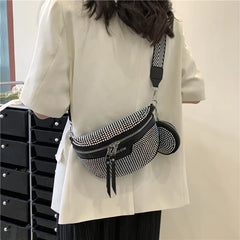 Rivet Waist bags for Women Chain Fanny Pack Belt Bag Chest Bag