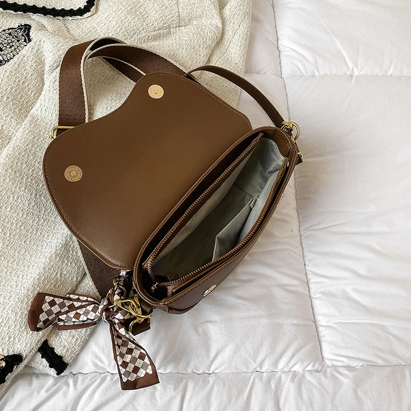 Vintage Brown Handbags Female Crossbody Bags for Women