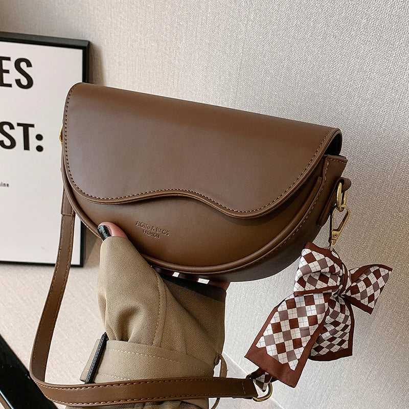 Vintage Brown Handbags Female Crossbody Bags for Women