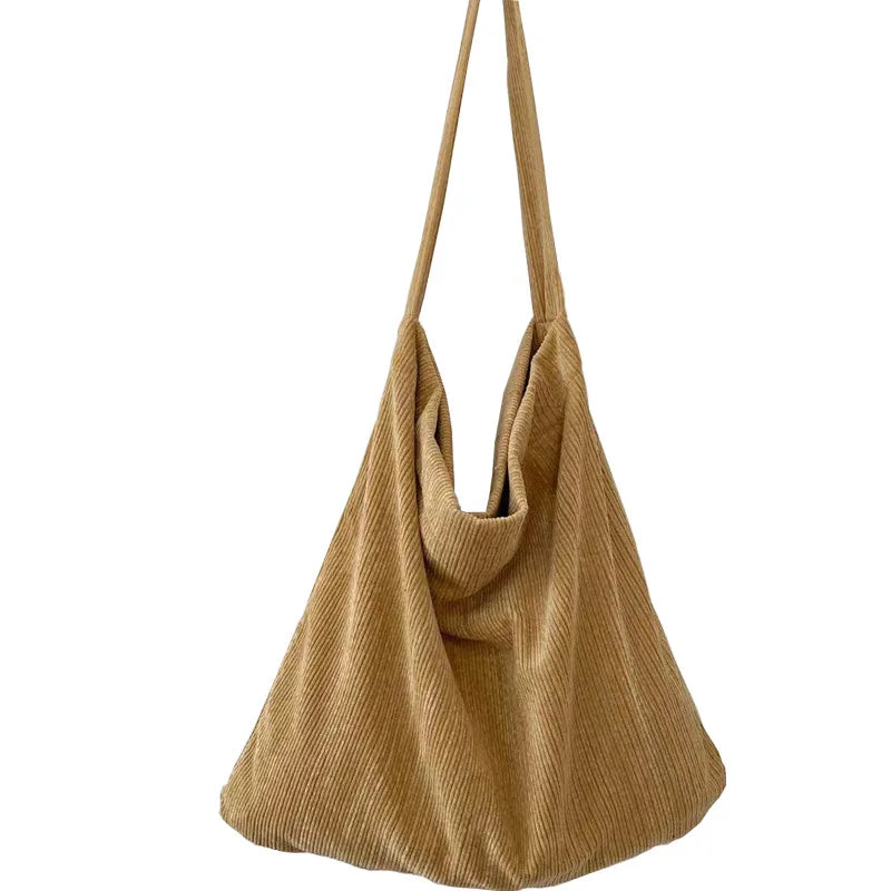 Women Canvas Shoulder Bags Ladies Solid Messenger Handbags Big Capacity Shopper