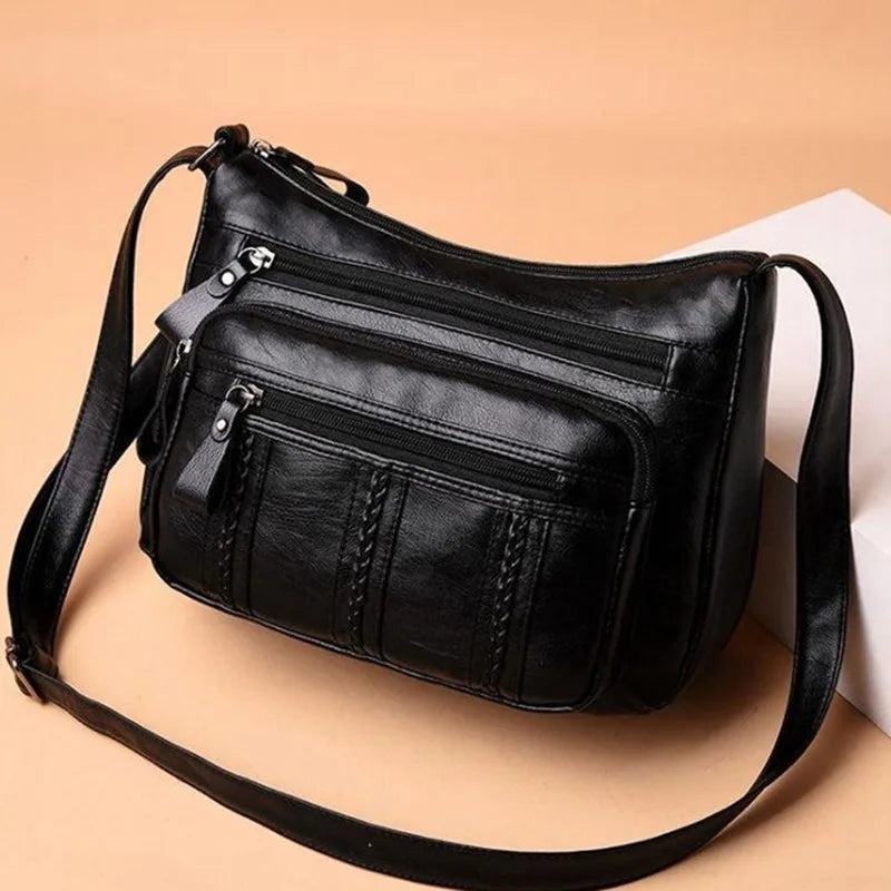 Women Crossbody Bag Soft Pu Leather Shoulder Bag Messenger Bag