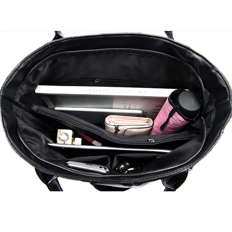 Women Leather Handbags Large Tote Shoulder Bag Ladies Big Hand Bags