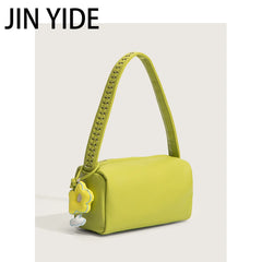 Women's Small Messenger Bag Steamed Roll Handbag PU Leather Lady Tote