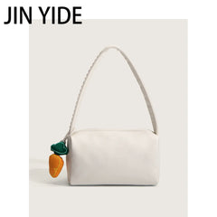 Women's Small Messenger Bag Steamed Roll Handbag PU Leather Lady Tote