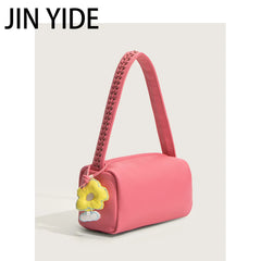Women's Small Messenger Bag Steamed Roll Handbag PU Leather Lady Tote