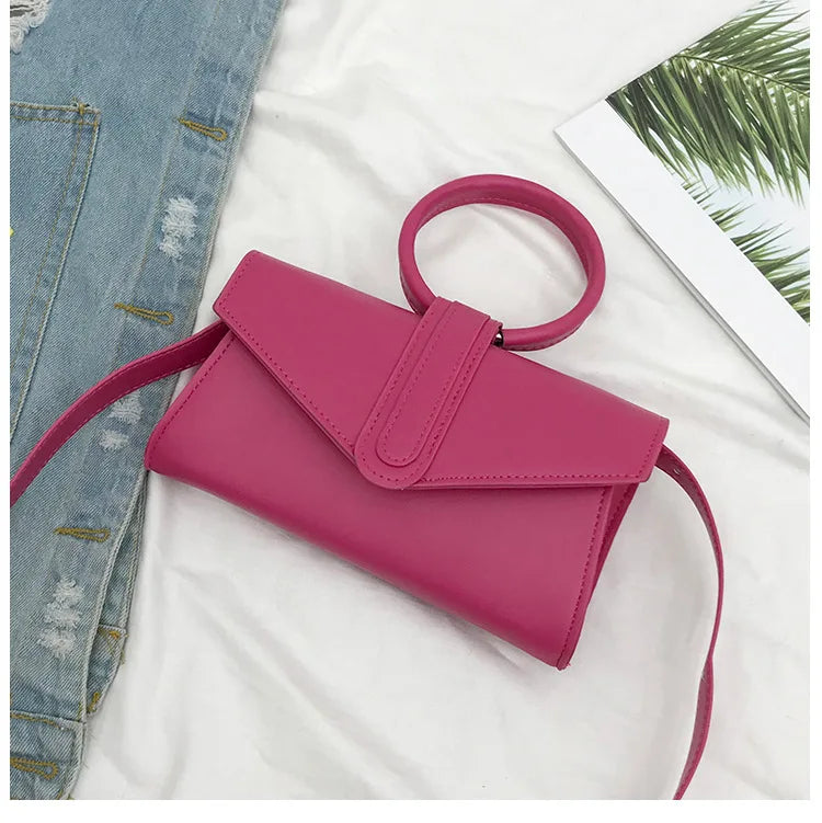 Diagonal Bag Hand Bag Women's Handbag Woman Pu Leather