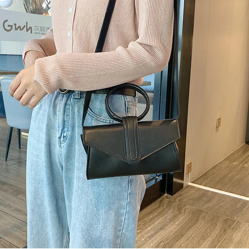 Diagonal Bag Hand Bag Women's Handbag Woman Pu Leather
