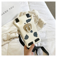 Diagonal Bag Water Bottle Holder Carry PU Bag Coffee Cup Storage Sleeve