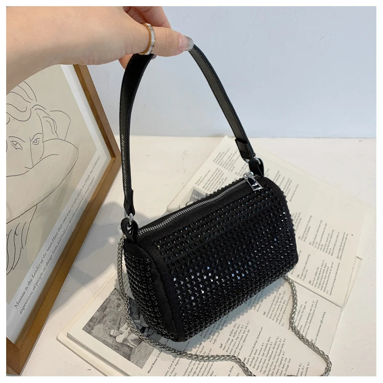 Diamond Chain Shoulder Bags Purses Small Square Bag Handbag Crossbody Bag
