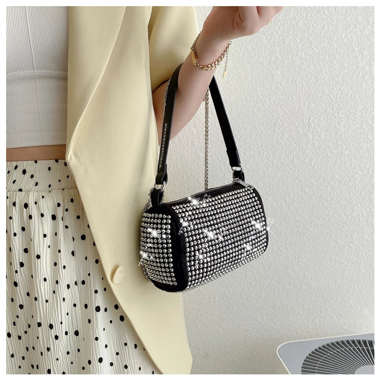 Diamond Chain Shoulder Bags Purses Small Square Bag Handbag Crossbody Bag