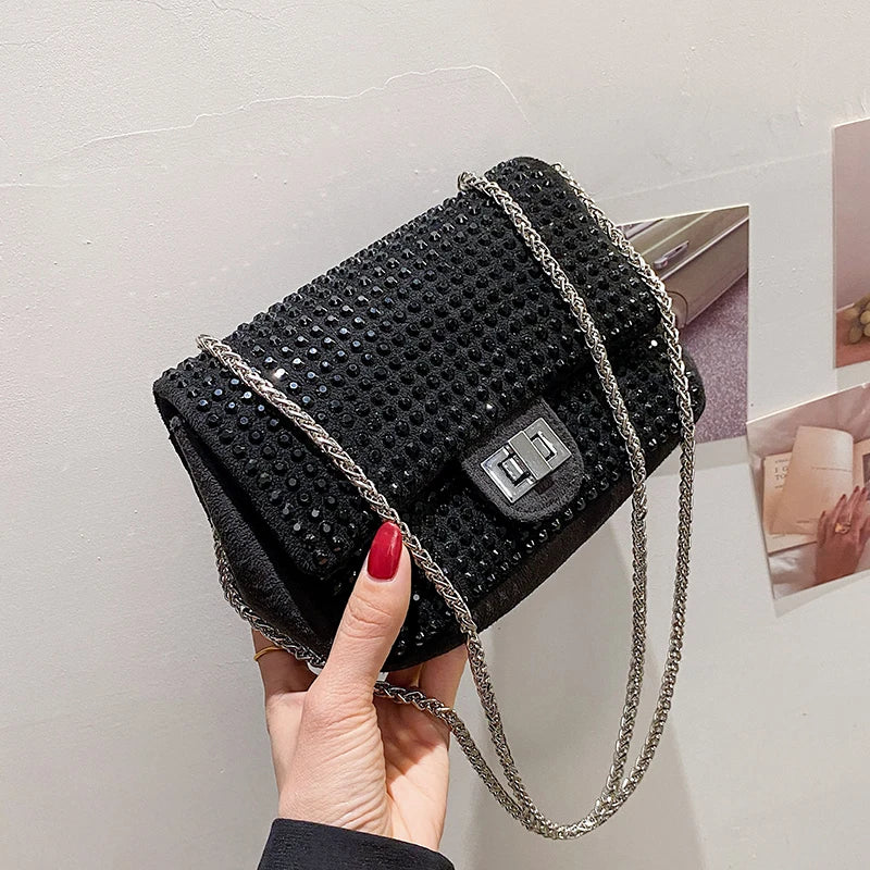 Diamond Flap Small Tote Bag Women's Handbag