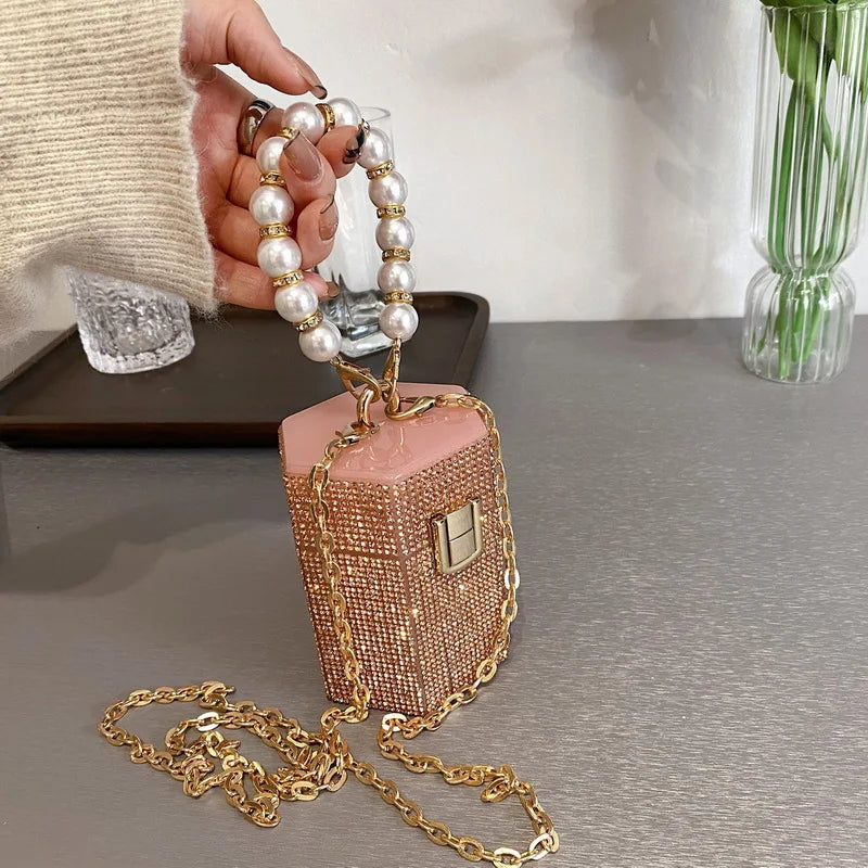 Diamond High Acrylic Box Party Clutch Mini Purses And Handbags