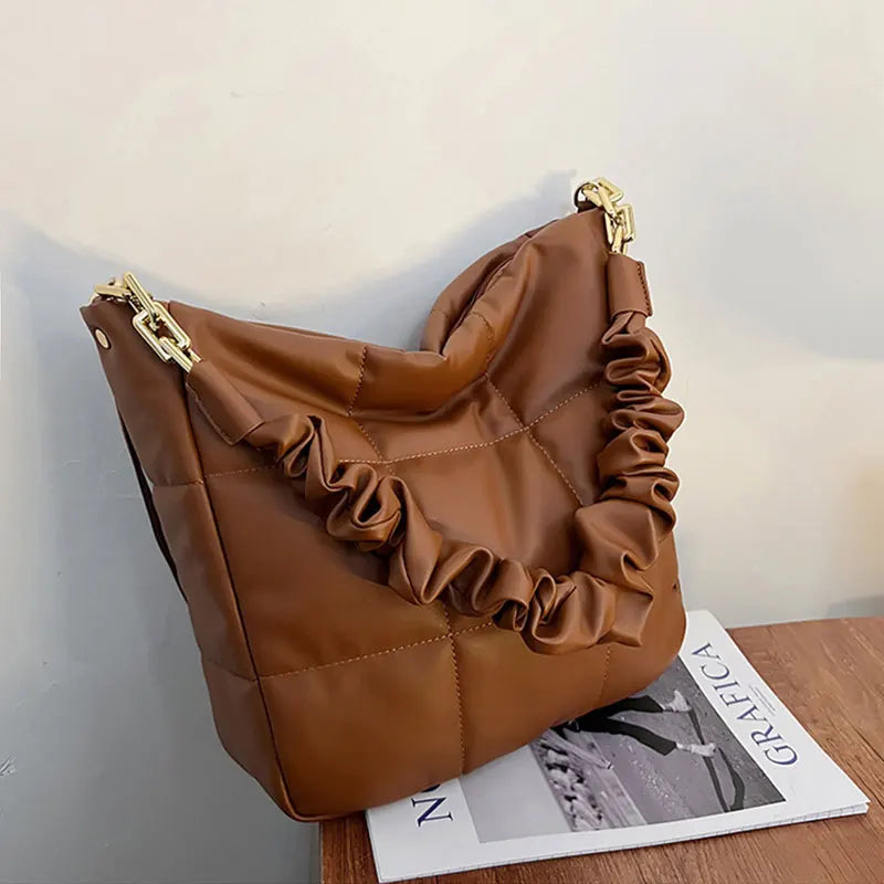 Diamond Lattice Shoulder Bag Vintage Crossbody Bag