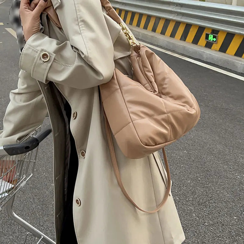Diamond Lattice Shoulder Bag Vintage Crossbody Bag