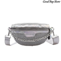 Diamond Sequin Fanny Pack Women Belt Bags Party Wedding