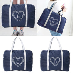 Diamond Nylon Travel Bags Large Capacity Luggage Handbags