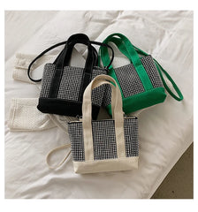 Diamond Stitching Large-Capacity Handbag for Women
