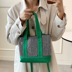 Diamond Stitching Large-Capacity Handbag for Women