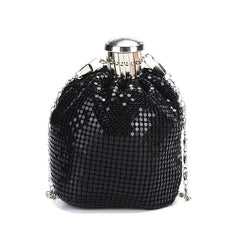 Diamonds Shoulder Women's Bag Handbag for Woman Shining Flagon Evening Bags