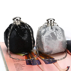 Diamonds Shoulder Women's Bag Handbag for Woman Shining Flagon Evening Bags