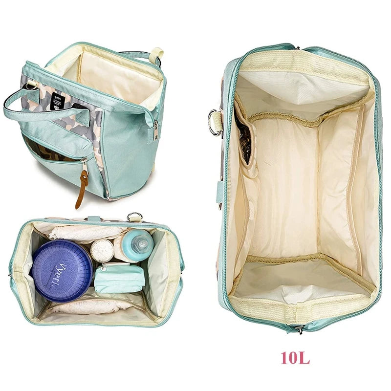 Diaper Bag Backpack Stylish Portable with Insulated Pocket Durable Nappy Bags