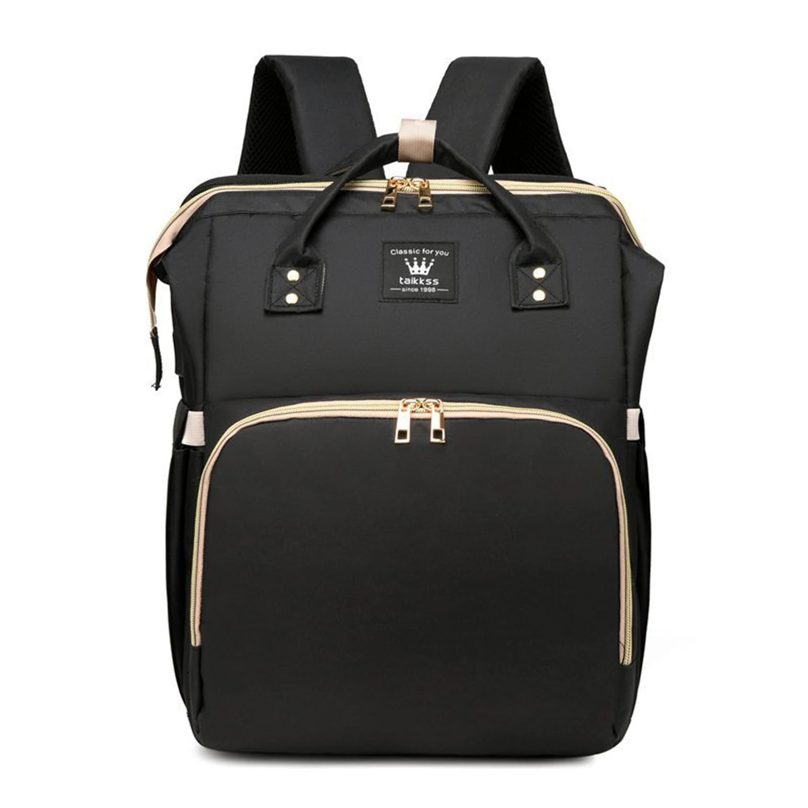 Diaper Bag Backpack with Bassinet Folding Crib, Large Capacity Mummy Bag