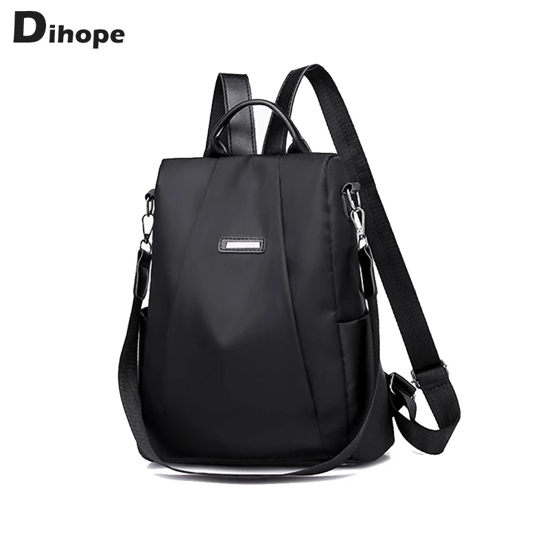 Women's PU Leather Travel Backpack Soft Rucksack Multifunctional Shoulder Bag
