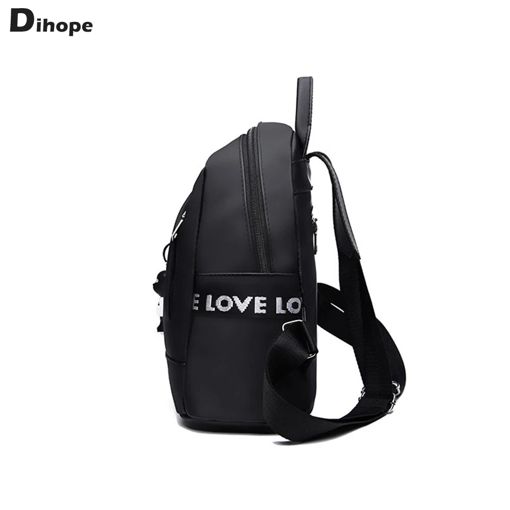 Women's PU Leather Travel Backpack Soft Rucksack Multifunctional Shoulder Bag
