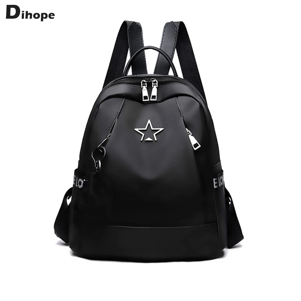 Women's PU Leather Travel Backpack Soft Rucksack Multifunctional Shoulder Bag