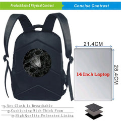 3D Printed T. Rex Dinosaur Backpack 16-inch School Bag for Boys and Girls