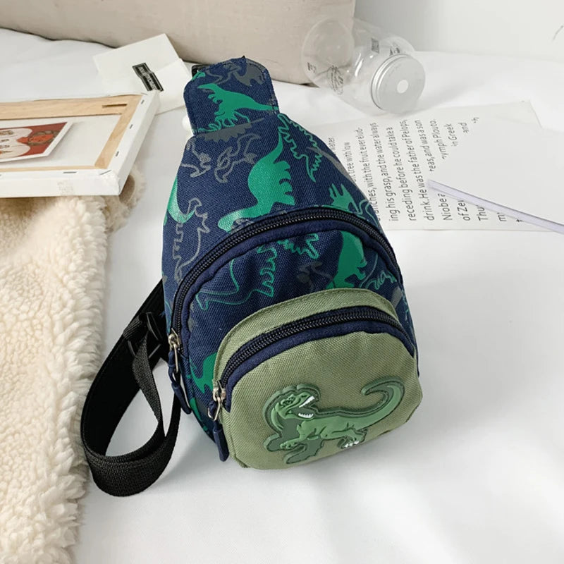 Dinosaur Crossbody Bags Cartoon Purses Canvas Phone Bags