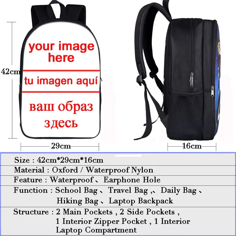 Dinosaur Magic Dragon Backpack for Teens School Bags Kids Daypack