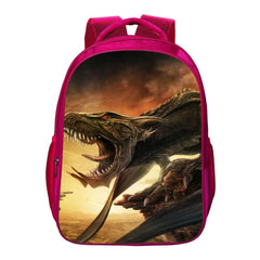 Dinosaur School Bag Backpack Teens Storage Bag Travel Bags 16 Inches