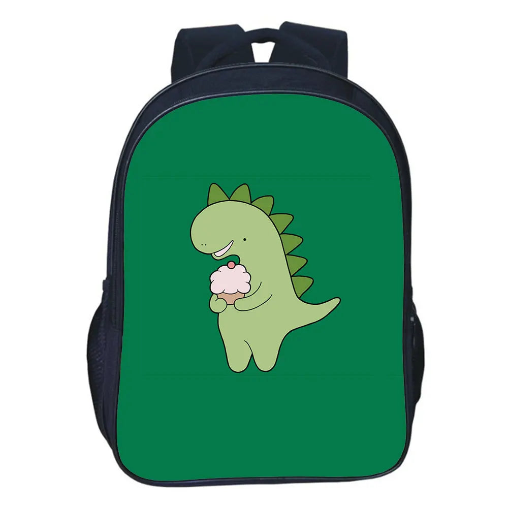 Dinosaur School Bag Backpack Teens Storage Bag Travel Bags 16 Inches