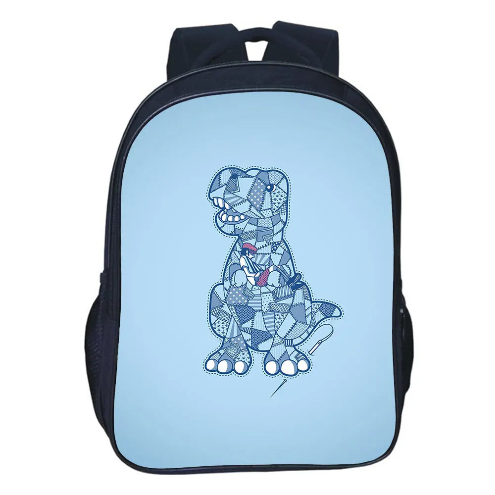 Dinosaur School Bag Backpack Teens Storage Bag Travel Bags 16 Inches