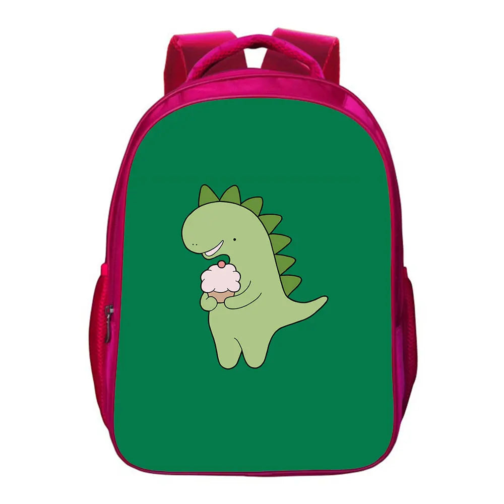 Dinosaur School Bag Backpack Teens Storage Bag Travel Bags 16 Inches