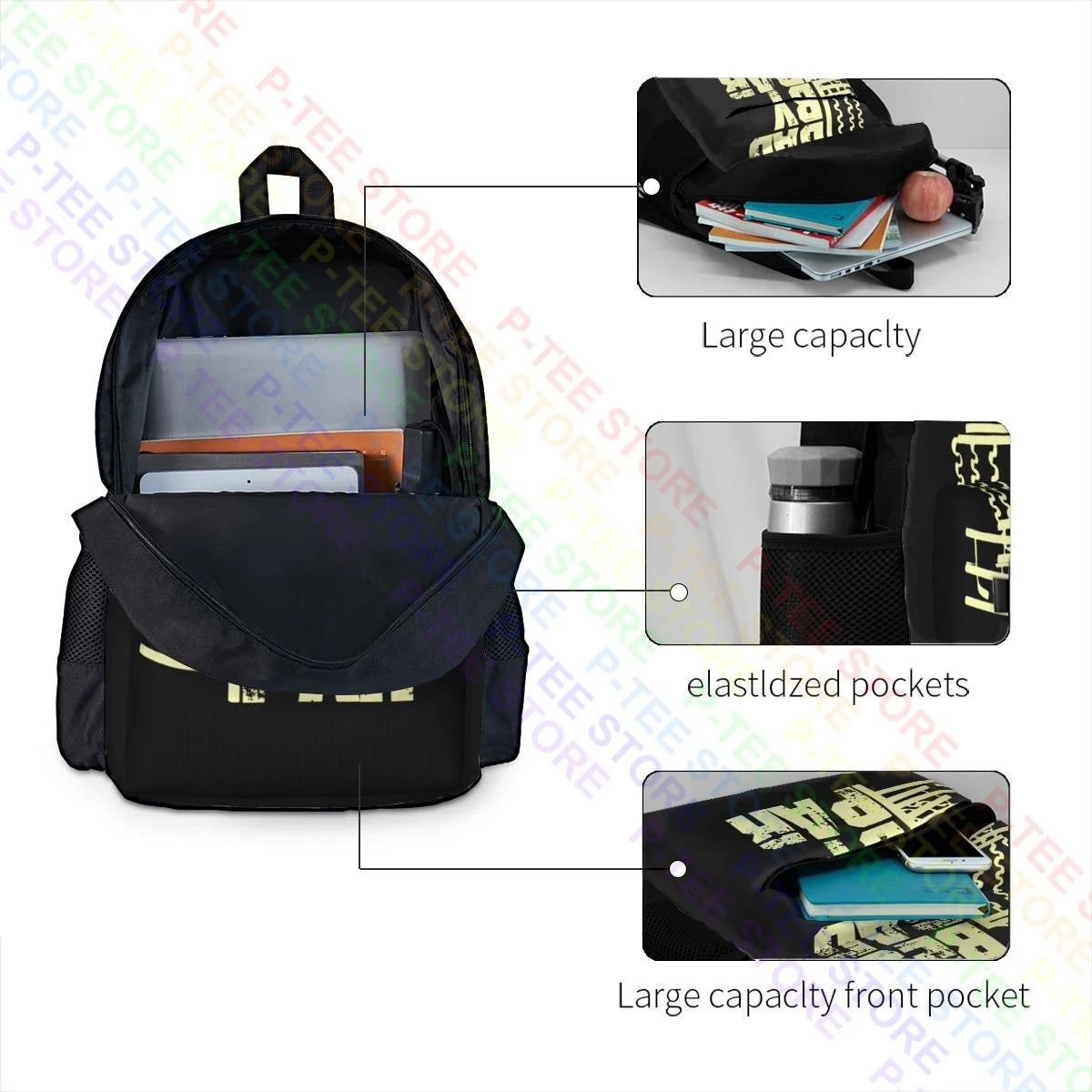 Disc Golf Dad By Par Large Capacity Backpack Shoe Bag
