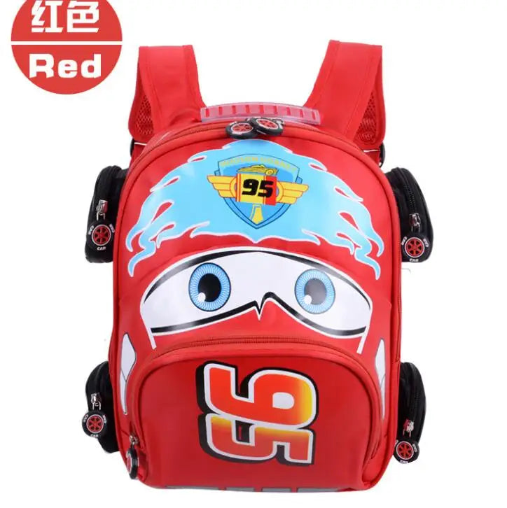3D Car School Bags Boys Girls Primary School Backpack Kids Kindergarten