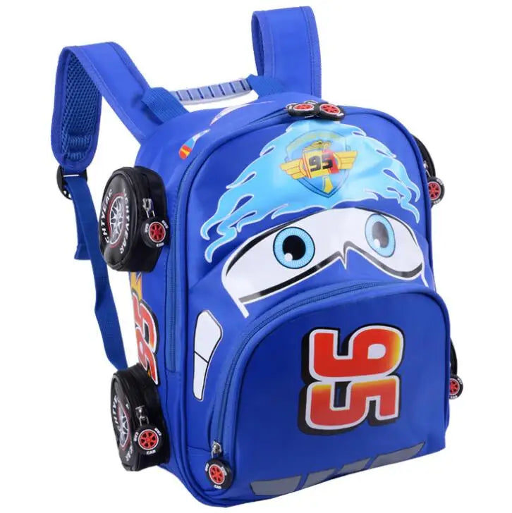 3D Car School Bags Boys Girls Primary School Backpack Kids Kindergarten