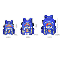 Kids 3D Car Schoolbags Backpacks For Boys 3-12 Cartoon Lightning