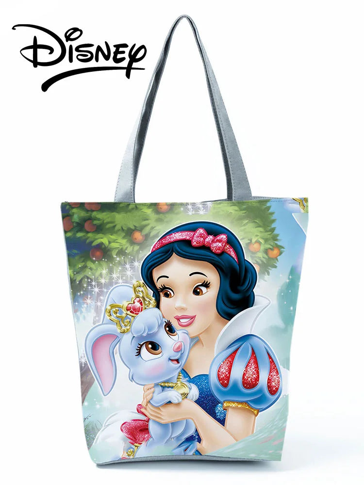 Princess Snow Printed Handbags Cartoon Shoulder Bag Women Shopping