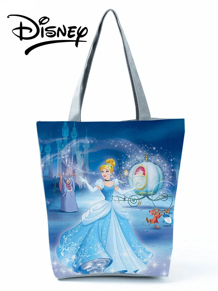 Princess Snow Printed Handbags Cartoon Shoulder Bag Women Shopping